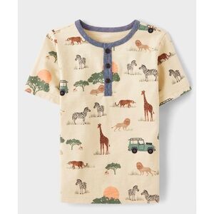 Gymboree Boys Safari Henley Top - Safari - Tan Size 6